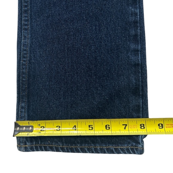 Hollister Mens 28x30 Straight Leg Dark Blue Button Fly Denim Blue Jeans EUC - Picture 7 of 16